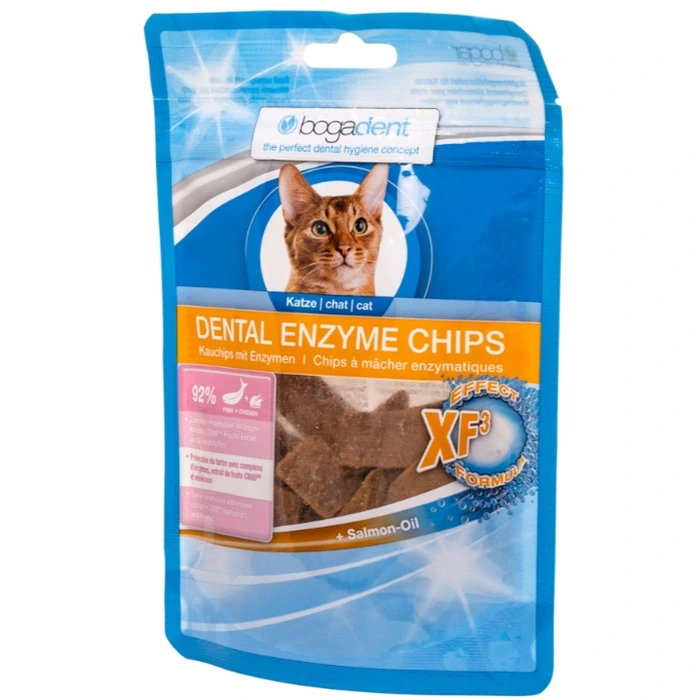 Bogadent Cat Dental Enzyme Chips fisk 50 g